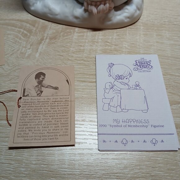 NWT Precious Moments We're Going to Miss You Christmas Holiday Ceramic Figurine - Picture 13 of 16